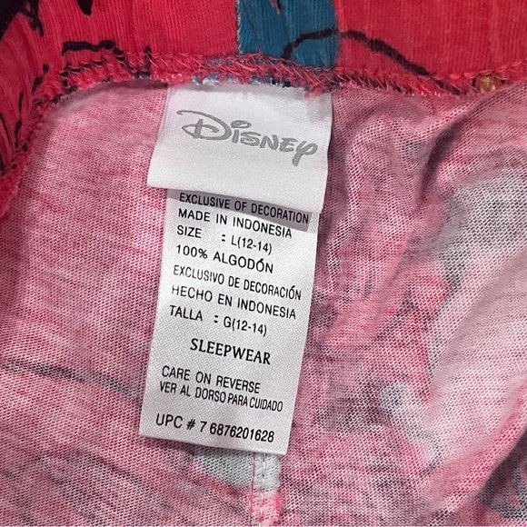 ⚡️Disney WOMEN’S Pink and Blue PJ Capri Bottoms - Picture 5 of 5
